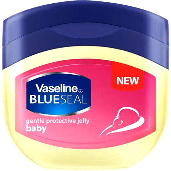 ژل وازلین کودک خارجی اصل و اورجینال بلوسیل 100 میل سایز متوسط صورتی | Vaseline BLUESEAL gentle protective jelly baby 100ml